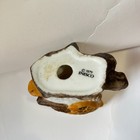 Vintage Enesco 1979 Brown Owl On A Branch Ceramic Figurine Mcm Bird Hand Painted