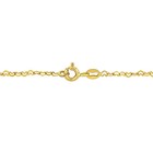 Amour 14k Yellow Gold 2mm Heart Link Baby 5  Bracelet