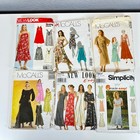 Vtg Lot Of 14 Sewing Patterns Mccalls Simplicity New Look Dress Bridal Maxi 90s