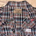 Nwt Wrangler Retro Mens Xl Plaid Pearl Snap Button Up Western Shirt