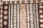 Vtg Tapa Bark Cloth Tonga Samoa Hawaiian Tiki Folk Art Fiji Polynesian 98 x48 