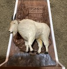 Vintage Olympia Beer Wall Mount Sign Wildlife Series 3d   Mountain Goat Figure