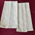 Vintage Linen Hand Towels Floral Embroidery Fingertip Guest Tea Towels  Cutwork