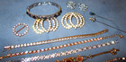 Nice Group  Mostly Vintage  Rhinestone Jewelry  Bracelets  Shoe Clips   