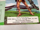Vintage Unto These Hills 1957 Pamphlet  drama Of The Cherokee Indian  North Caro