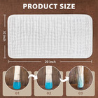 12pk Muslin Burp Cloths 20 x10  100  Cotton 6-layer Soft Absorbent Baby Rags