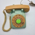 Vintage Bell System Western Electric Rare Green yellow 2 Tone Rotary Dial Phone
