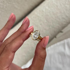 3 20 Ct Oval-cut Ef vs1 Lab Grown Diamond Bridal Band Set Ring 14k Yellow Gold