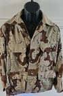 Nwot Medium Short Chocolate Chip Camo Combat Coat Desert Storm Brown