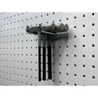 2-3 4 In  Double Rod 80 Degree Bend 1 4 In  Dia Zinc Plated Steel Pegboard Hook