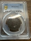 1851 Braided Hair Large Cent Pcgs F12 Fine