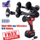 Milwaukee M18 Impact Train Air Horn   2 Remote Controls  Quad Trumpet Train Horn