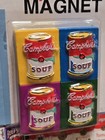 Campbell s Andy Warhol Pop Art Magnet 3 5  Tomato Soup Can Vintage New 1997