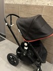 Bugaboo Camileon Stroller Black With Red Trim Baby Bassinet Part Included