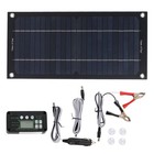 15w Solar Panel Kit 600w Mppt 100a Charge Controller Car Rv Boat Battery Charger