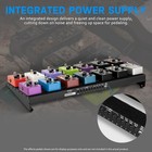 Strich Guitar Pedal Board Built-in Power Supply 22x11  Aluminum With Cables Bag