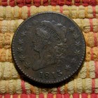 1813 Classic Head Large Cent  F vf     Sharp Original Example  Scarce This Nice