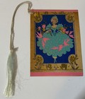 Vtg Tally Cards Lot  4   Art Deco Lady  Man   s Silhouette  Dog  Puppies In Rain