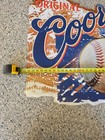 Vintage Rare Coors Baseball Metal Embossed Sign Banquet Beer 1999 About 30 x30 