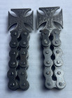 West Coast Choppers Iron Cross Bottle Opener Motorcycle Chain Link 4 Inch Pair