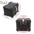 45l Black Motorcycle Luggage Waterproof Tail Box Scooter Trunk Storage Top Case