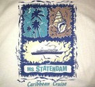 Vtg Ms Statendam Caribbean Cruise Ship T Shirt Rare Holland America Line Island