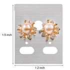500 Pack Hanging Earring Display Cards Plain 1 2 X 1 5 Holder With 6 Holes