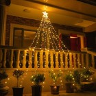 350led Waterfall Light Christmas Tree Fairy String Lights Waterproof Party Decor