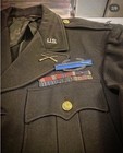 Ww2 Officers Class A Greens And Pinks   1st Infantry Division Sgt Ike Jacket 
