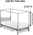 4 Corners Mosquito Net Princess Lace Poster Bedding Canopy Netting Full Sizes Ne