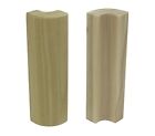 3 4  X 2  Poplar Outside Radius Corner Base Block Fits 3 8  Radius Mini Bullnose