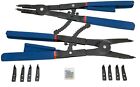 16  Large Circlip Snap Ring Pliers Set Heavy Duty Retaining Ring Ratcheting Tool