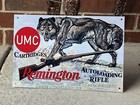 Remington Wolf  Coyote  Vintage Style Sign  Rifle Revolver Gun