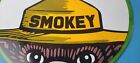 Vintage Forest Service Gas Pump Sign - Smokey The Bear Porcelain Sign