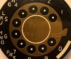 Vintage Black     telephone Dial   powder Compact By Dali   Schiaparelli 1930   s