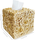 Square Tissue Box Cover Decorative Kleenex Box Holder For Bathroom   Living Room