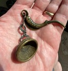 C  18th-19th C  Ornate Brass Chinese Asian Fishing Fisherman Folding Knife