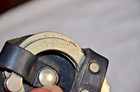 Tex Shoemaker  Plain Black Leather  Cuff Case Handcuff Holder Nickel W  Handcuff