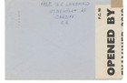 1942 Great Britain Wwii Censored Cover Cardiff To New Jersey Kgvi Examiner 3818