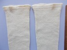 Antique vintage  Baby Stockings Long Wool 8 5  From Heel To Top 3 5  Heel - Toe