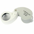 40x Jewelers Loupe Magnifying Glass Coin Magnifier Eye Loop Pocket Jewelry