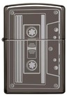 Zippo Cassette Tape Black Ice Windproof Pocket Lighter  150-081166