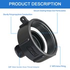 275 330 Gallon Ibc Tote Adapter Garden Hose 2 Npt  nps  Fine Thread To 3 4 Male