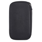 Passport Holder Wallet Rfid Blocking  Document Organizer Clutch Bag -black