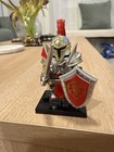 Custom Lego Warcraft Castle Knight Heavy Armor Sword Shield W  Stand