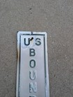 Vintage Us National Park Service Nps Boundary Sign Embossed Metal Sign  2