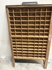 Printer Tray Typeset Letterpress Vintage Small Size Natural Wood