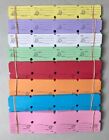 500 Raffle Tickets 50 50 Double Stub Split The Pot 8 Colors 1 4 Roll Folded Flat