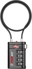 Forge Tsa Approved 15  Long Cable Luggage Lock  Padlock For Suitcase Bag Locker