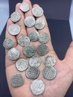 Islamic Antiquity Rare Islamic Solid Sliver Lot Of 20 Pics Coins 1138-1142 Ad
